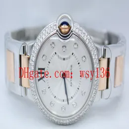 Topselling Wysoka jakość 18 -karatowa różowe złoto i stalowa WE902031 Ruch kwarcowy Watch Ladies Fashions Wathces 2443