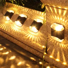 4 -й солнечная стена светильника на открытом воздухе садовый двор декоративный легкий водонепроницаемый IP43 3000K стены на стенах