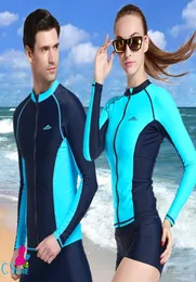 Men039s UV Sun Protezione solare a maniche lunghe Wetsuit da bagno top costumi da bagno con camicia competitiva camicia da bagno tops kitesurf5770144