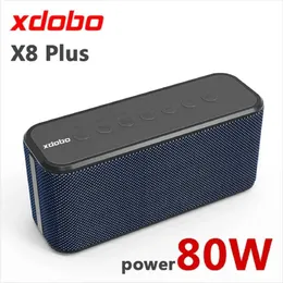 Alto -falantes portáteis xdobo x8 plus Bluetooth alto -falante 80W Subwoofer sem fio 10400mAh Função de pacote de potência usb/tf/aux music camping s245287