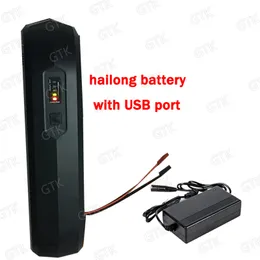 GTK 24V 36V 48V 8AH 10AH 12AH HAILONG BATTAY HAISE PACK mit USB für 350 W 750W Motor BBS02 BAFANG BIKE SCOOTER + 3A LABER