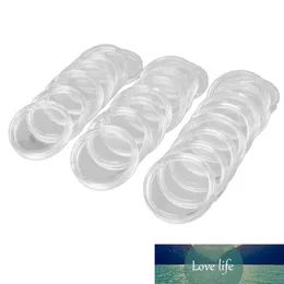 100pcs 21mm Yuvarlak Şeffaf Plastik Para Tutucu Kutusu Depolama Temiz Yuvarlak Ekran Kılıfları Para Tutucuları 2863