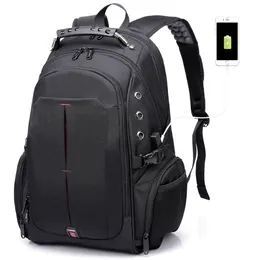 Bange Waterproof Laptop ryggsäck 17,3 tum resväskor USB 17 tum skolmän