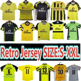 Dortmund Retro Occer Maglie Herrlich M.Gotze Moller 1988 1989 1994 1995 1996 1997 1998 2000 2001 2001 2012 2012 2013 Lewandowski Football Shirt Borussia Moller