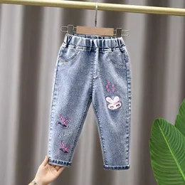 Jeans barn barn flickor casual kläder jeans tonåringar baby denim barn underkläder 1 2 3 4 5 6 7 år gammal wx5.27hrb4