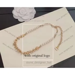 Chanells halsband designer kvinnor bokstav halsband avancerad version france trendiga pärlhalsband c grafisk guld halsband mode lyxkanal halsband 41ff