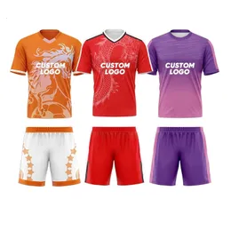 Пользовательский ретро -принт Nevy Blue and Yellow Soccer Shirt Set Mens Football Trining Uniform Jersey Quick Dry L316 240528