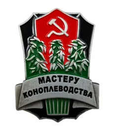 Spettatura CCCP Spettatura USSS Farmer Master Grower Badge Metal Classics Union Emblema militare Armata della Seconda Guerra Mondiale Pins6568717