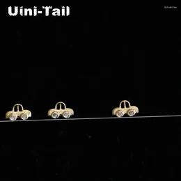 Серьги с грибами uini-хвост 2024 Список 925 Тибетский серебряный милый автомобиль микро-настройка Super Small Fashion Trend Cronging