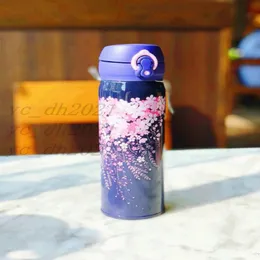 Новый Starbucks Night Sakura нержавеющая сталь вакуумная чашка фиолетовой вишневой вишне
