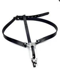 Women's Metal Chain Crotch Open Thong,Leather G String Underwear Club Wear,Female Belt Lingerie7761670