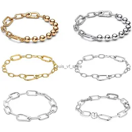 Charm Bracelets 2024 NEU HOT Sell Selling Fashion Link Chain Bracelet Geeignet für DIY Mit persönlichem Connector Classic My Beautiful Geschenk H240528 geliefert