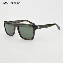 Tag Hezekiah Luxury Brand Солнцезащитные очки мужчины T8764 Высокое качество солнечные очки винтажные дизайнерские солнцезащитные очки UV400 Goggles Women 240428