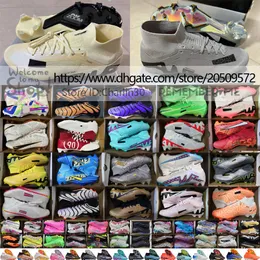Wysyłaj z torbą jakość buty piłkarskie Zoom IX 9 Elite FG ACC Skarpetki piłkarskie do męskiej twardej gruntu Mbappe Ronaldo Trenerowie Wygodne buty piłkarskie Rozmiar US 6.5-12