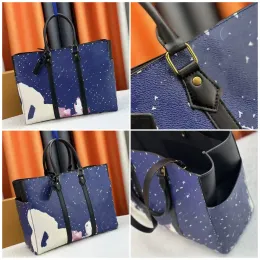 Flame Casual Mens Blue Designer Handbag New Fashion Sac Plat 24h Large Capacity Luxury Cross Body Shoulder Bag Highs Qua