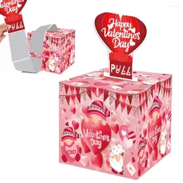 Present Wrap Valentine's Day Surprise Box roliga pumpar pengar med kakekort födelsedag för mamma syster bror fru flickvän