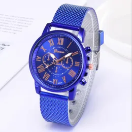 Casual Style SHSHD Marka Geneva CWP Męskie zegarek podwójnej warstwy kwarcowe zegarki miękki plastikowy pasek na rękę 266L