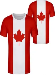 Canada T Shirt DIY مخصص رقم اسم Can Country Tshirt Nation Flag CA Black Logo College Print Po French Cloths4909600