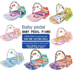 Vendendo Baby Toys Music Pedal Piano de 0 a 1 ano de piano Born Game Pad Gift Christmas Mother and Child Supplies 240528