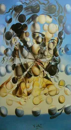 Salvador Dali Galatea von den Kugeln Gemälde Kunstfilm Druckseide Poster Home Wall Decor 60x90cm3331856