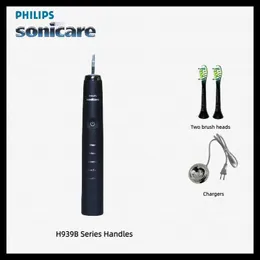 Escova de dentes Philips Sonicare Diamondclean Electrotothbrushsingle Hand H9352 com 2 cabeças de pincel Philips W3 e carregador Q240528