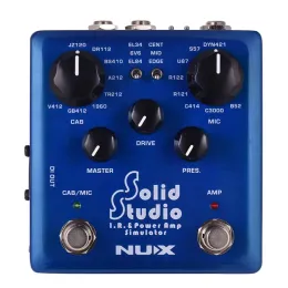 NUX Multi Effect Guitar Pedal Processor Amp Simulator Delay Reverb Booster Kompressor Acoustic Electric Guitar Parts Accessories