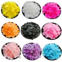 Banners streamers confetti 30 gram confetti papper för popper biologiskt nedbrytbar bröllopsfest leveranser 1 tum rund vävnad papper konfetti svarta vita strö d240528