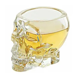 1 pezzi tazza di cranio in vetro in vetro trasparente tazza di vetro di vetro per cranio per whisky vino vodka bar club vino in vetro