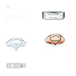 Anel de amor de coração de alta qualidade S925 Sterling Silver Diamond Ring Original Luxury Brand Jóias Mulheres Mensce