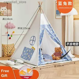 Spielzeugzelte 1.35 Zelt für Kid Play House Wigwam für Kinder tragbare Kinder Tipi Zelte Teepe Tipi Infantil Kid Tent Girl Play Room Zelt Q240528