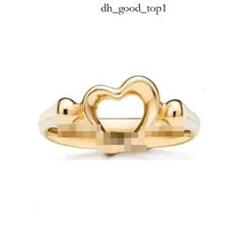2023 Nuovo anello di desiner tiffanyjewelry anello donna braccialetto in argento a forma di cuore a forma di foglia gocciola anello anello di alta qualità gioielli di lusso ad anello di lusso tifanys bracciale 586