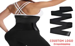 Women039s Shapers Aiconl midjetränare korsett Belly Mage Wrap Fajas Slim Belt Control Body Shaper Modelling Strap Cincher8447686