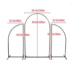 زخرفة الحفلات 3pcs قوس الزفاف قوس الحدث الدعائم الحديد المرحلة الخلفية