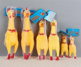 비명 치킨 스퀴즈 사운드 장난감 애완 동물 개 장난감 제품 삐걱 거리는 도구 스 퀴크 벤치 치킨 20220110 Q26613910