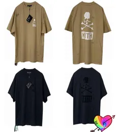 Kith Tshirt Mastermind Japan Tee 2021男性女性特大のKith Tops Rainbow Ribbon Cleft Skull Mastermind半袖G11152788396