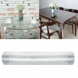 Table Cloth Mat Transparent Tablecloth Thin And Drooping PVC Soft Glass Plastic Anti Scald Wash Christmas Set