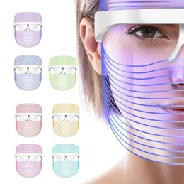 Top Design 7 Colori Maschera a LED per cura della pelle Acne Trattamento Acne Terapia della luce scudo USB ricaricabile ricaricabile PDT Macchina Pon F7711799