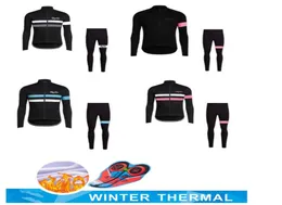 Unisex Rapha Winter Thermal Fleece Cycling Jersey Set Set Racing Bike Sports Носить с длинным рукавом MTB Bicycle Clothing1801118