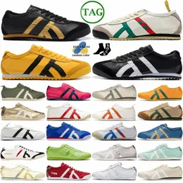Tiger Mexico 66 Trainers Onitsukass Birch Green Red Yellow Midsole Black White Silver Peacoat Burgundy Light Sage Gold Beige Grass Green Cream Directoire Blue Shoes
