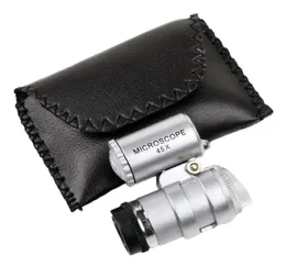 Einstellbares tragbares 45 -fach -Mini -Mikroskop mit 2 LED -Mini -Lupenmikroskop mit Banknote -Checkfunktion1989758