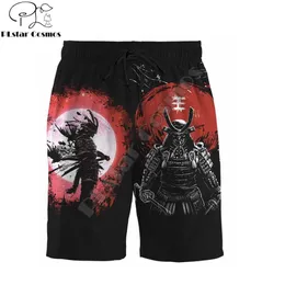Herren-Shorts Samurai und Dragon Tattoo 3d Volldruckmenschen Shorts Unisex Street Clothing Sommerstil Polyester Casual Shorts DK-39 S2452899