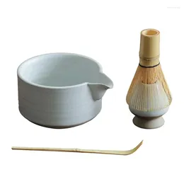 Teaware Sets Matcha Set Whisk And Bowl Traditional Kit Japanese Tea Making Scoop Stand For Ceremony