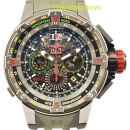 RM Tactical Wrist Watch RM60-01 Regatta Flyback Chronograph in Titanium RM6001 Sports Automatic Mechanical Tourbillon Movement Timepiece