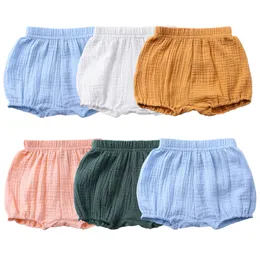 Summer 0-4T Baby Bloomers Candy Color Girls Shorts Linen Toddler Kids Briefs Newborn Boy Panties Pants Children's Clothing Cheap L2405