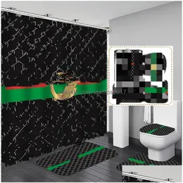Душевые занавески роскошные ковры для ванной комнаты для ванной комнаты и занавес