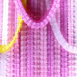 Banners Streamers Confetti 3,6m Multicolor vier Blattklee Papier -Lamettelselgirlande für Babyparty Hochzeits Geburtstagsfeier Home DIY Dekoration Handwerksmittel D240528