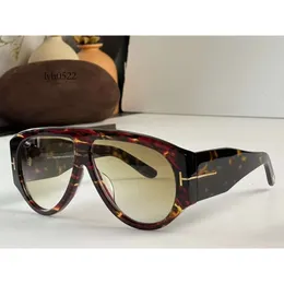 Tom Fords 2023 Eyewear TF FT1044 Bronson Pilot Frame Designer Солнцезащитные очки для мужчины со стекла