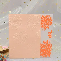 Cartelle di goffratura dei fiori 3d per schede di carta per scrapbooking fai -da -te che producono un modello di goffratura in plastica artigianale