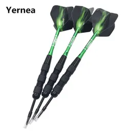 Darts Yerneas Nuove freccette di alta qualità 3pcs/set angolo di acciaio Darts Professional 20g Sports e intrattenimento Darts Green Axis Flight S2452855