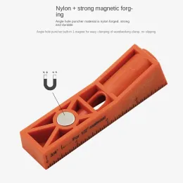Oblique Hole Drilling Positioning Woodworking Punch Locator Guide Angle Drill Bit Tool Positioner Jig Oblique Hole Holder Kit